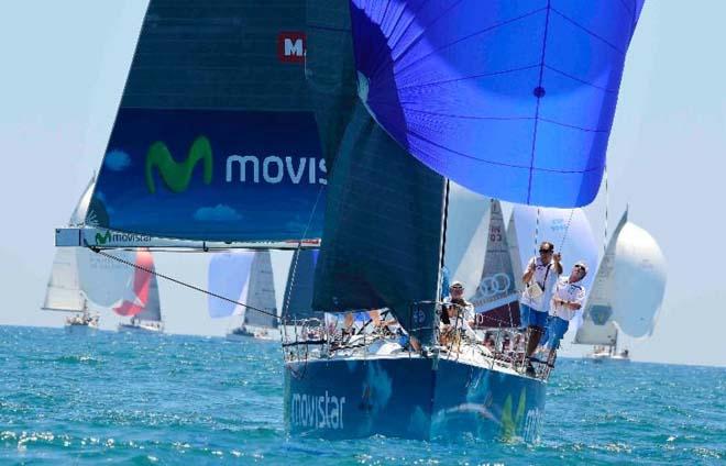 Movistar en route to another inshore race win © Jose Jordan